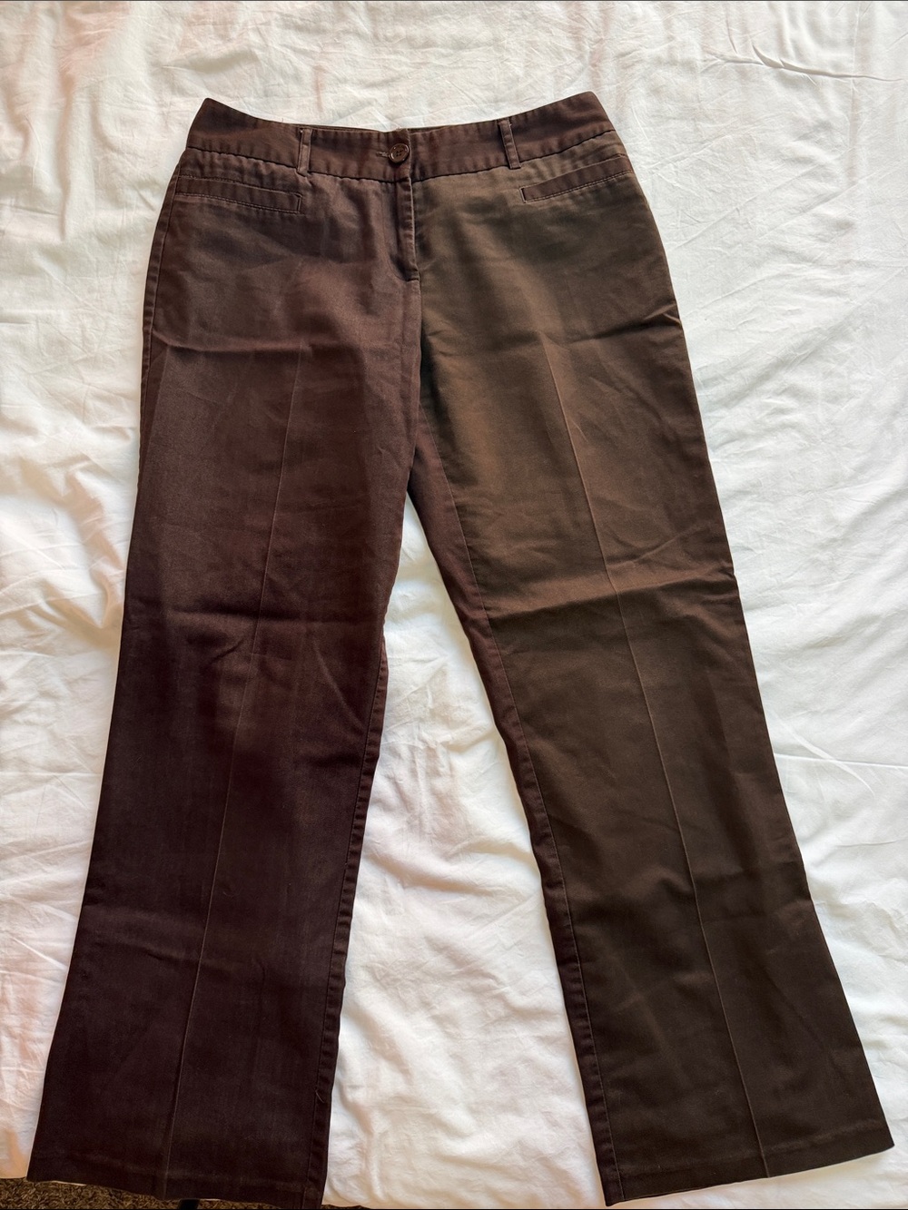Courtenay women’s Dark Brown Straight-Leg Chinos